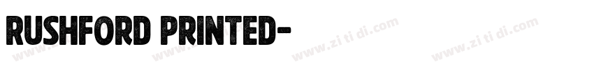 Rushford Printed字体转换